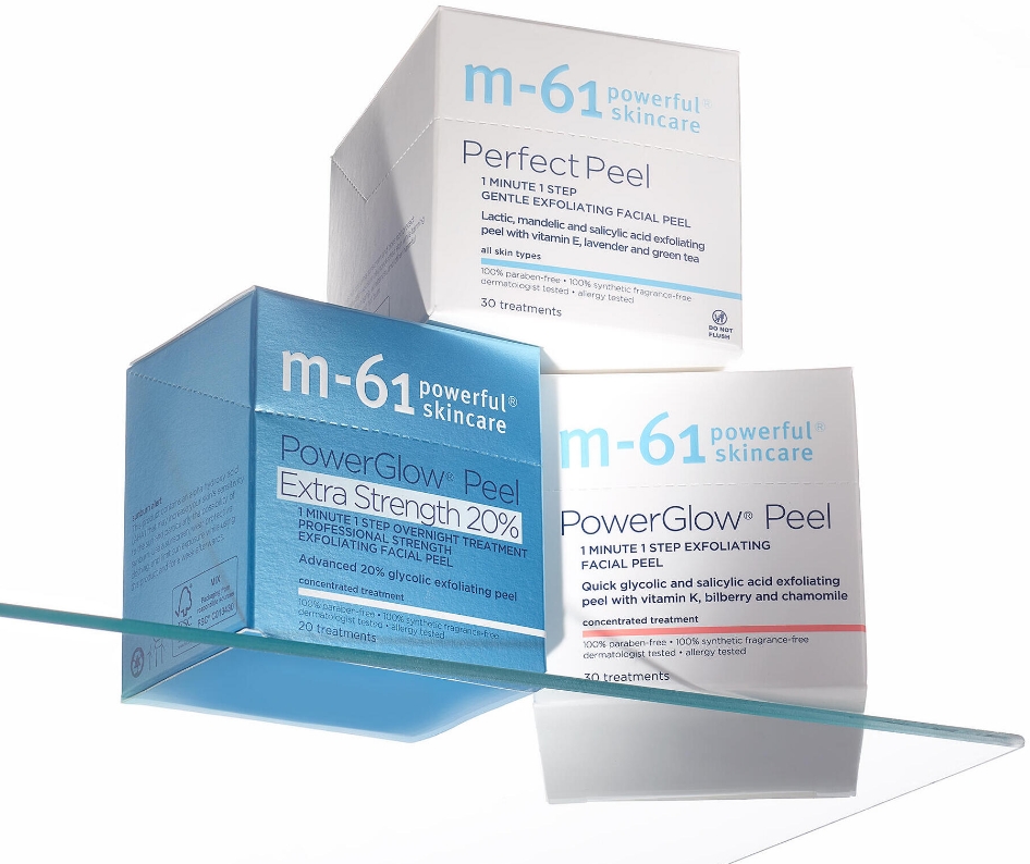 Three skincare products from M-61.
