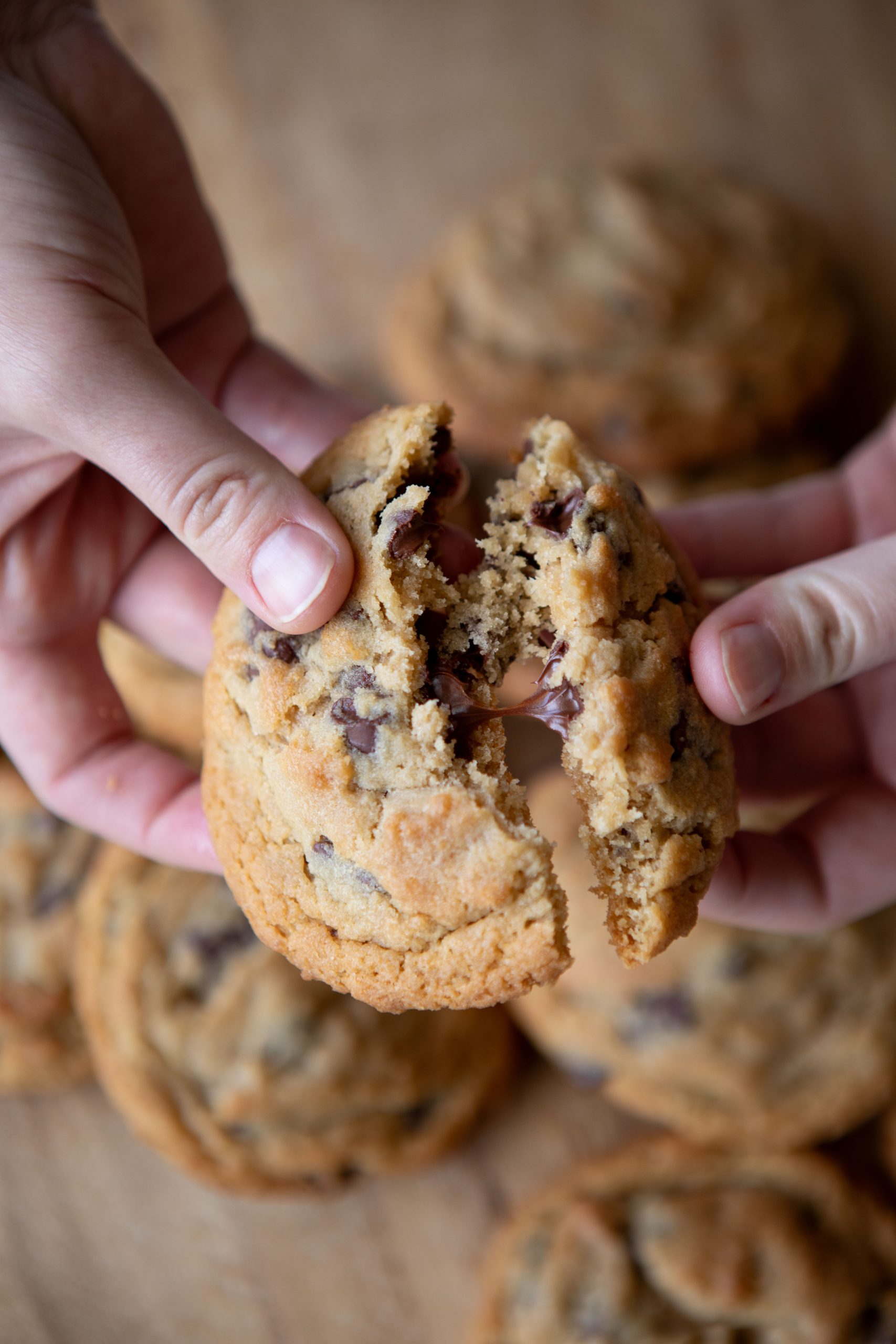 cookies being cut open